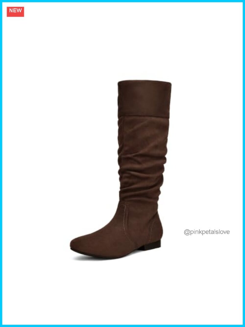 Women's Knee High Slouchy Ruched Winter Boots Faux Fur Lined
